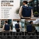 thumbnail image 2 of Mochila Impermeable Roll Top Bag Viaje Notebook Urbana 25l Azul Marino, 2 of 3
