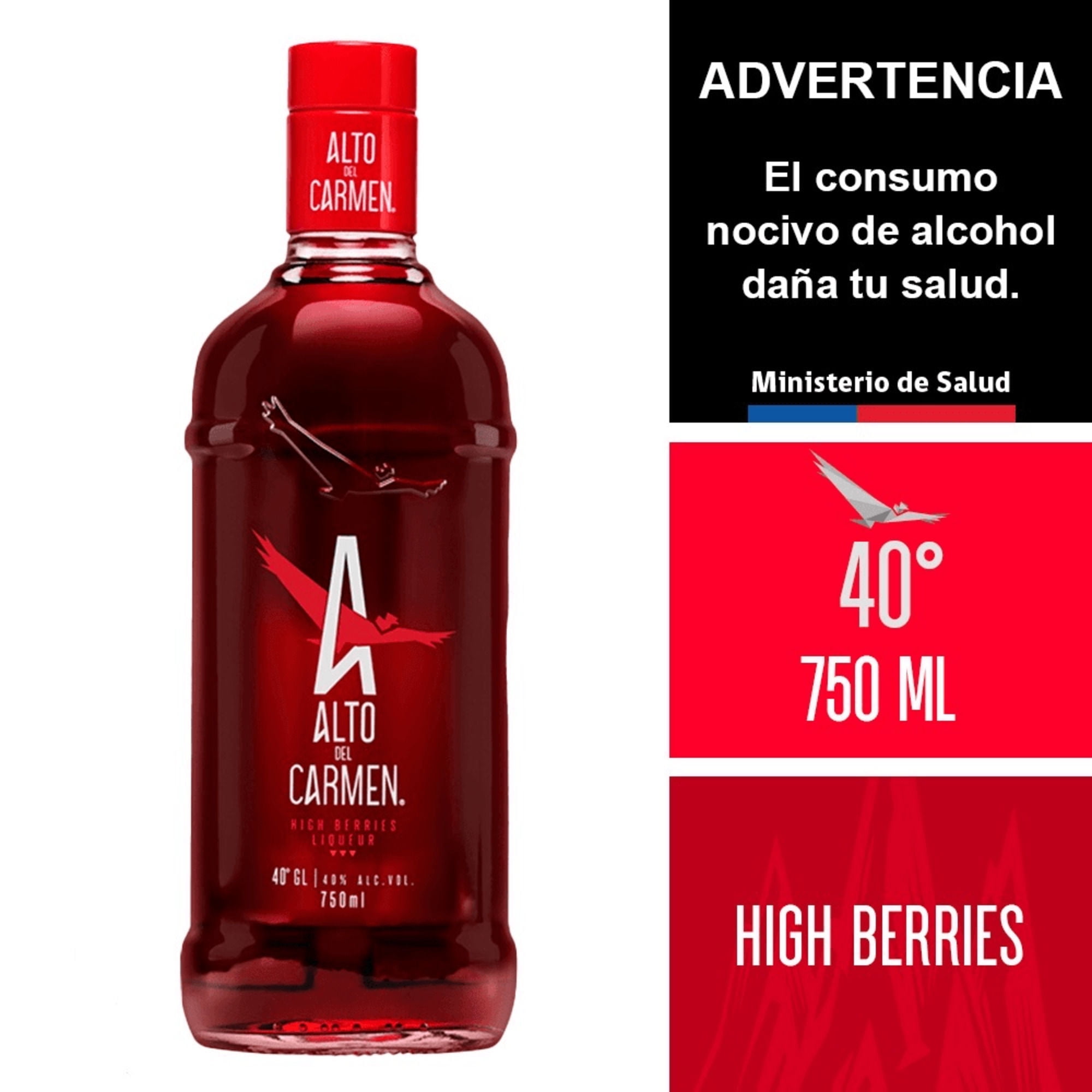 Pisco Alto Del Carmen High Berries 40G