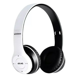 Genérico - Audífonos Bluethooth Fm Tarjeta Sd Pequeños Color Blanco