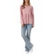 thumbnail image 2 of INSPIRE CHIC Top de Punto Waffle para Mujer de Manga Larga Blusas Peplum Babydoll L Rosa, 2 of 6
