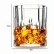 thumbnail image 5 of Set 6 vasos de whisky esculpidos 330ml Vaso de Vidrio, 5 of 5