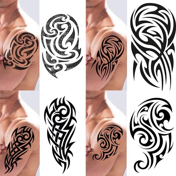 Tatuaje Temporal Pack 4 Tribal Maui Weekend Tattoos 15 x 21 cm
