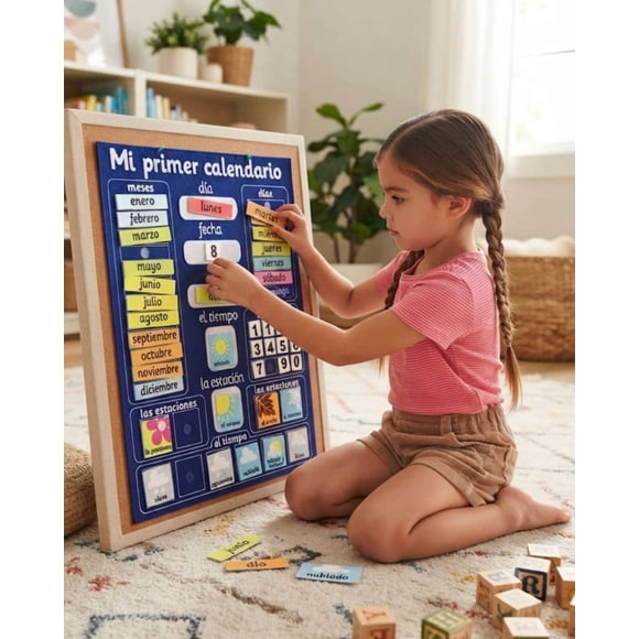 Mi Primer Calendario Interactivo - Tablero de Aprendizaje Diario para Niños