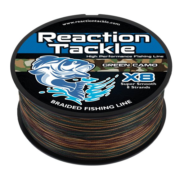 Línea de Pesca Reaction Tackle X8 Camo Verde 29,5 kg 457 m