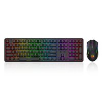 Combo De Teclado Y Ratón Para Juegos Redragon S163 Wireless De 3 Modos