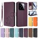 thumbnail image 3 of Carcasa Billetera de Cuero Sintético para Xiaomi 15, Morado Oscuro, 3 of 6