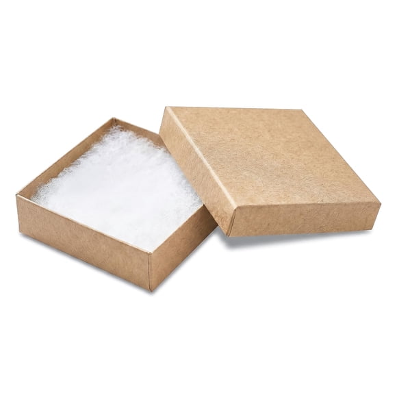 Cajas de Regalo TheDisplayGuys 100 uds Kraft Marrón 9x9x3 cm