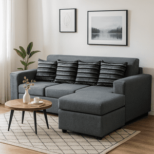 Muebles Duna - Sofá Intercambiable Viena Lino Gris Medio