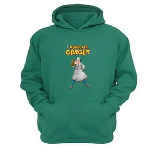 Genérico - Polerón Canguro Inspector Gadget Verde Aguamarina Talla Xs Unisex