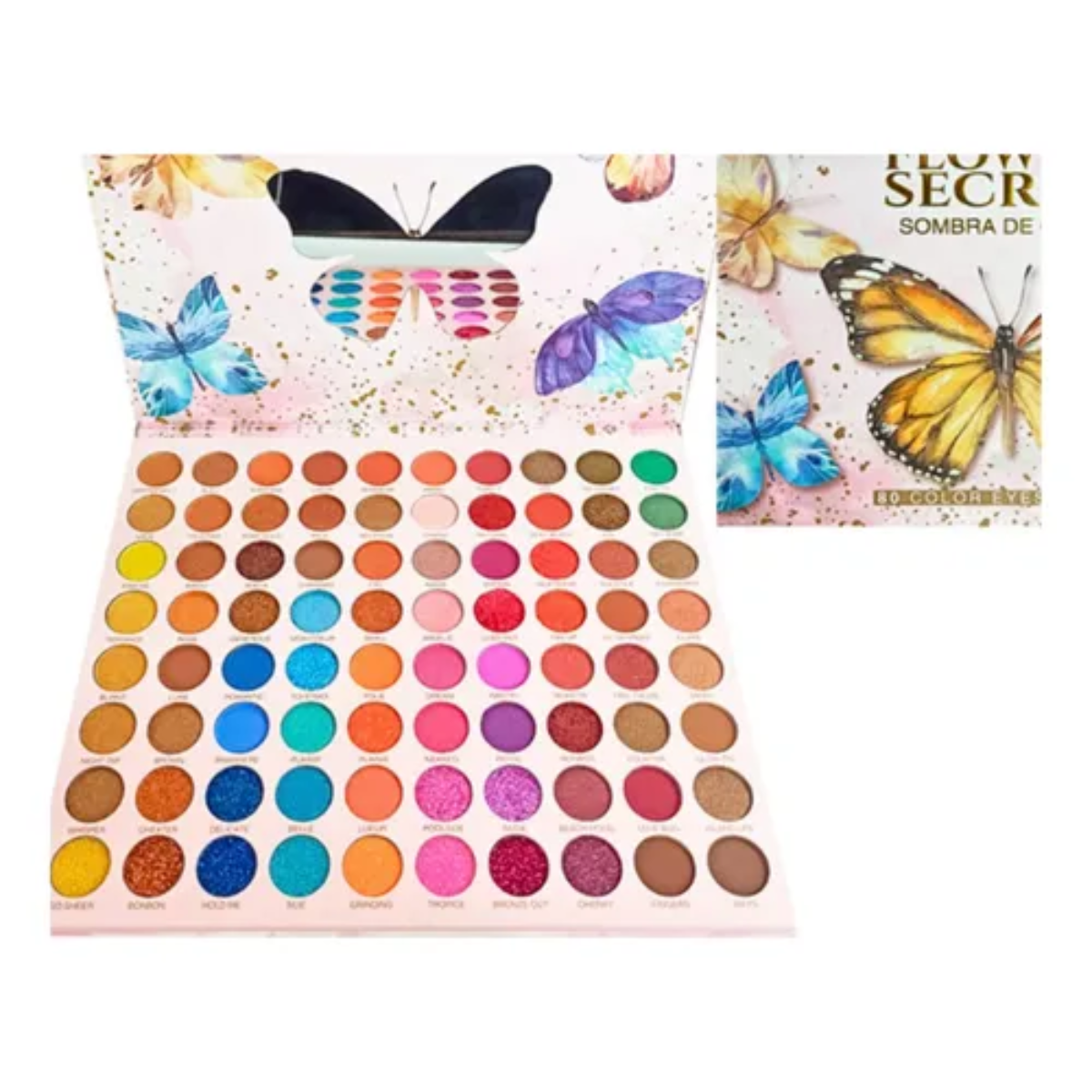 Genérico - Paleta De Sombras 80 Colores Butterfly Flower Secret