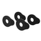 thumbnail image 1 of Strap Blocks D'Addario Flex Lock, juego de 4 unidades, color negro, 1 of 4