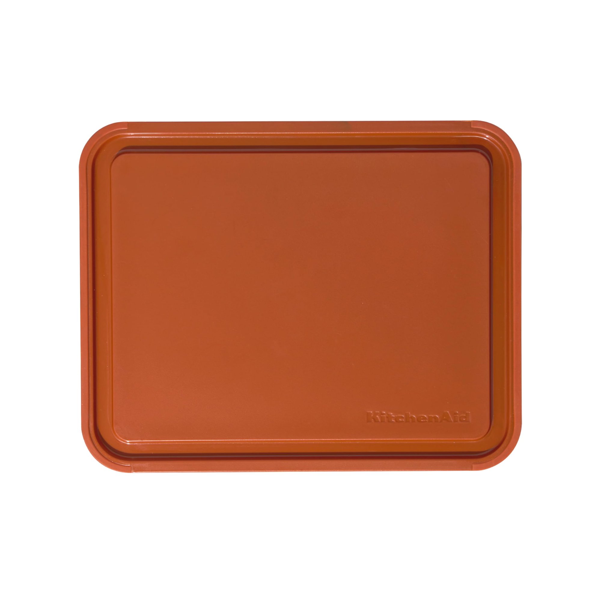 Tabla De Cortar Kitchenaid Classic De Plástico, 20 X 25 Cm, Color Naranja