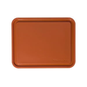 Tabla De Cortar Kitchenaid Classic De Plástico, 20 X 25 Cm, Color Naranja