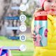 thumbnail image 5 of Angelina BallerinaBotella de Agua con Tapa Pop Top de Un Toque, Acero Inoxidable, a Prueba de Fugas, para Deportes, Botella Infantil rosa 12 oz, 5 of 6