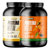 Gohard - Pack Proteinas Vegetales 2Kg Total 66Sv Vainilla - Zanahoria Naranja