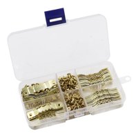 Magideal - 100 Piezas De Marco De Fotos De Diente De De Doble Cara Colgadores Colgantes De Marco De Fotos Ganchos Colgantes Con Tornillos De 45Mm De Doble