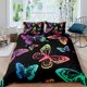thumbnail image 3 of 3 Pcs Bedding Sets Girls Duvet Cover Set Queen Size 3D Print Colorful Floral Soft Microfiber 1 Comforter Cover, 3 of 5