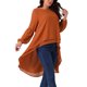 thumbnail image 4 of INSPIRE CHIC Blusas asimétricas de gasa casuales elegantes de Halloween para mujer con mangas largas de linterna y cuello redondo S Caramelo, 4 of 5