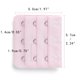thumbnail image 3 of 3 Ganchos 3 Filas Extensores Elásticos para Correas de Sujetador con Hebillas para Mujeres Rosa Claro-1 5, 3 of 5
