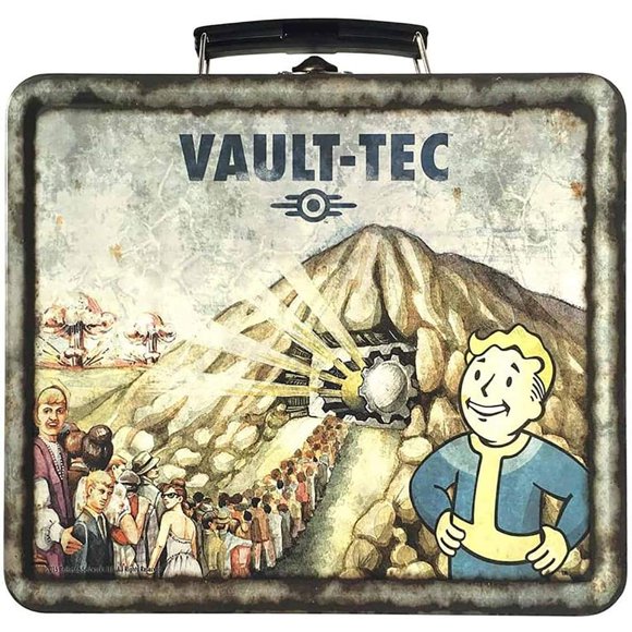 Réplica en bolsa de hojalata FanWraps Fallout 4 Vault-Tec Weathered