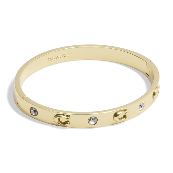 Brazalete con bisagras Bracelet Coach Signature con logo C para mujer