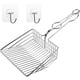 thumbnail image 1 of Pala para arena para gatos QUALIALL totalmente de metal con soporte, tamaño jumbo, 1 of 9