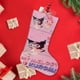 thumbnail image 4 of My Melody Tema: Calcetines de Navidad, fino lino blanco para colgar en escaleras y chimenea, decoración navideña para el hogar, regalo de Navidad.54cm×38cm, 4 of 5