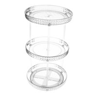 Bothyi - Vitrina De Cosméticos Lápiz Labial Impermeable Para Dormitorio Cocina Encimera 3 Capas Blanco