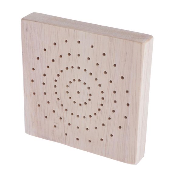 Soporte de pintura de arcilla blanda de madera Base Modelo Hobby Parts Holder Square-Round