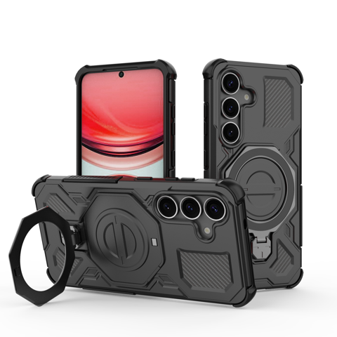 Funda Foxdock Para Samsung Galaxy S25 , Magnética, Ligera, Soporte 360°, Antigolpes