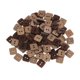 thumbnail image 5 of Botones de cáscara de coco de madera de forma cuadrada 100pcs 2 agujeros para coser artesanía, 5 of 5