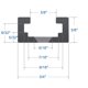 thumbnail image 4 of Aluminio T-Track Hot Favorable de 24 cm para carpintería, 2 unidades, 4 of 6