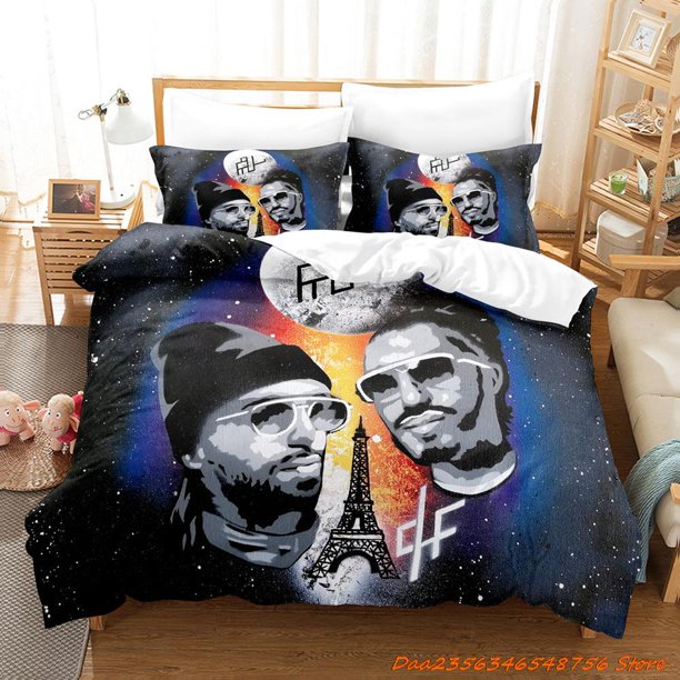 v700 Bed Sheets New PNL Bedding Set Single Twin Full Queen King Size Bed Set Adult Kid Bedroom Duvetcover Sets Anime Bed Sheet Set 3-Piece Bedding Set (1 Duvet Cover + 2 Pillow Shams) Bed Sheets ju70