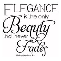 Rienda Libre Graphics - Decomural Elegance Is Beauty Audrey Hepburn Ws-43917