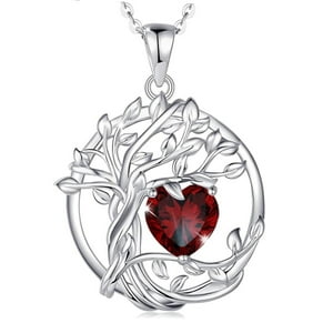Collar Heshpaws Tree Of Life Birthstone Necklace