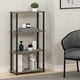 thumbnail image 2 of Estante expositor Furinno Turn-N-Tube de 4 niveles, roble francés, 2 of 7