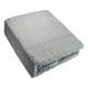 thumbnail image 3 of Frazada Andes Jacquard Flannel Gris 2 Plaza, 3 of 5