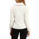 thumbnail image 3 of BLUSA INSPIRADA EN CHIC PARA MUJERES CON CUELLO PETER PAN, MANGA ABULLONADA, RIBETE EN CONTRASTE, CAMISA ABOTONADA XL BLANCA, 3 of 7