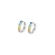 thumbnail image 1 of Aros LP1936-4/3 Lotus Silver Mujer Hoops, 1 of 2