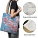 thumbnail image 3 of Cherry Blossom Bolso de tela con estampado de lienzo para mujer, bolsa de compras reutilizable y estética, con cremallera interior, regalo para mujer,38*45cm., 3 of 6