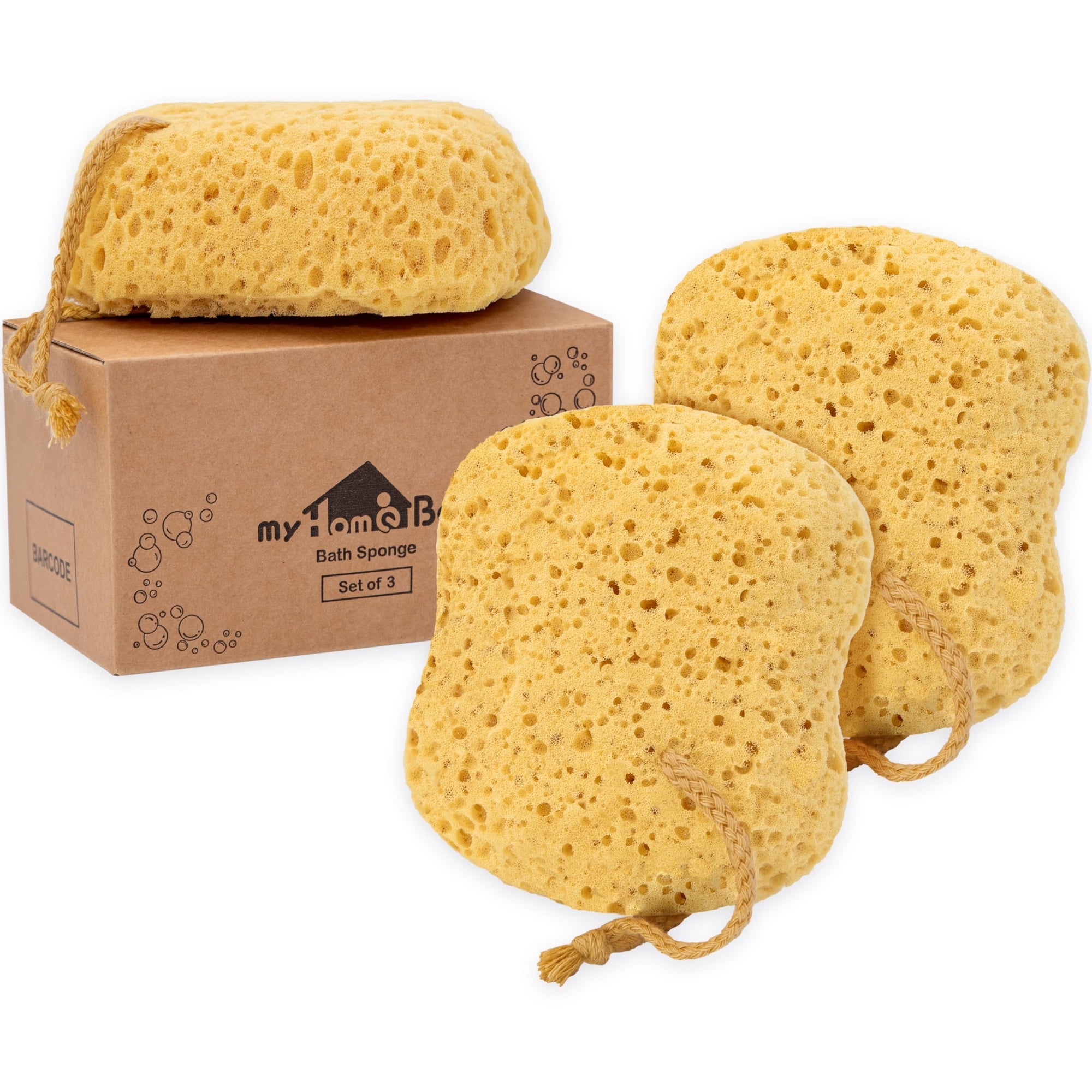 Esponja De Baño Myhomebody Foam Loofah Para Ducha, Paquete De 3