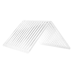 Magideal - La Encimera De Acrílico Transparente Sostiene El Soporte De Exhibición De 12Lps Soporte De Ahorro De Espacio De Almacenamiento Para Álbumes Oficina De