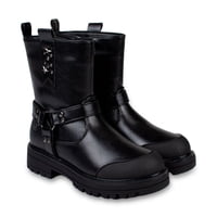 Pillin - Bota Niña Biker Hebilla Negro