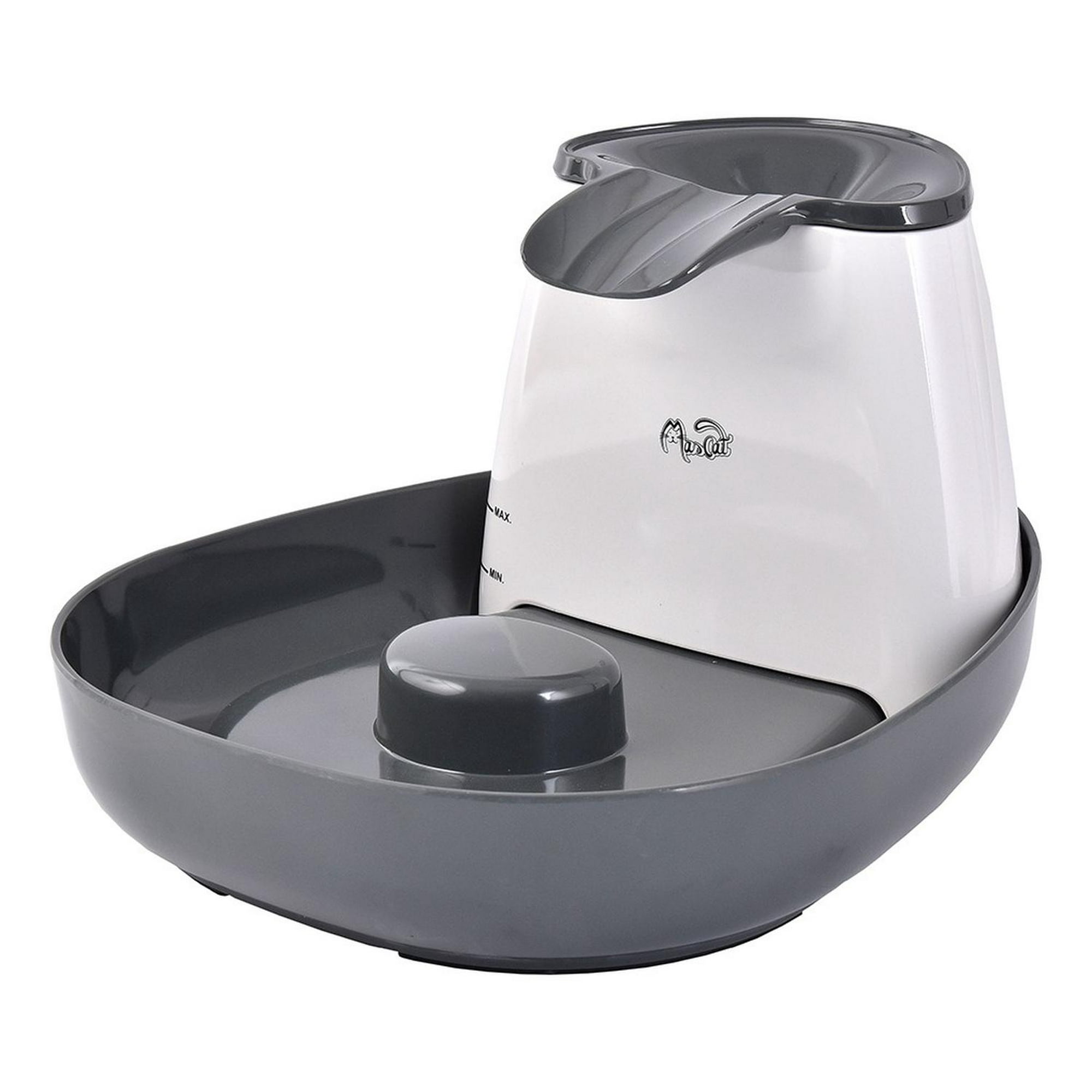 Mascan - Fuente De Agua Cascada Mascotas Std Blanco Blanco