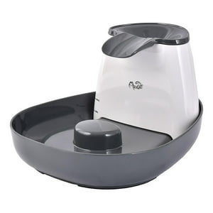 Mascan - Fuente De Agua Cascada Mascotas Std Blanco Blanco