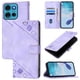 thumbnail image 1 of Funda Cartera para Motorola Moto G75 con Soporte y Ranuras, Resistente a Golpes y Rayones Morado, 1 of 5