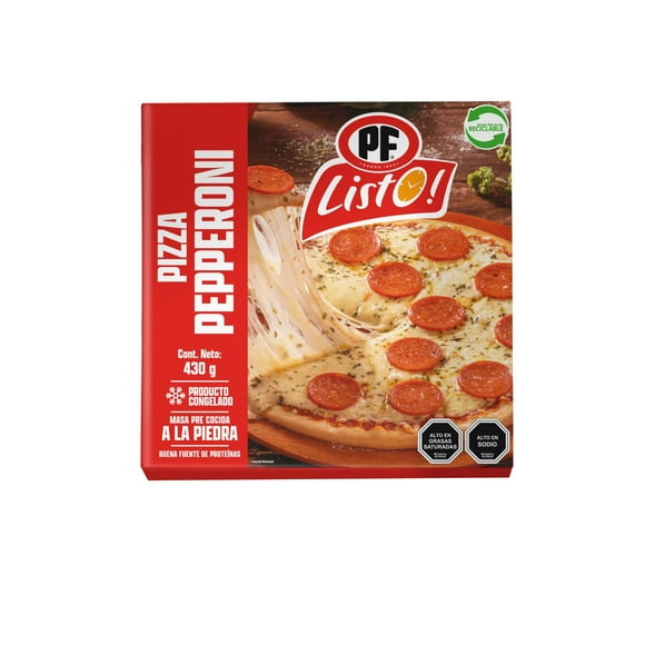 Pizza Pepperoni Congelada, 430 g