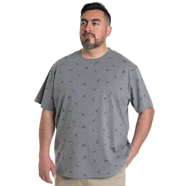 Polera Hombre Full Print Cuello Redondo