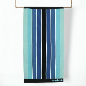 Toalla De Playa Jacquard 80X160Cm/ Blue Lines – Mashini