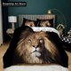 thumbnail image 1 of Black Lion Rose Animal Bedding Set Quilt Cover Bed Cover with Pillowcase Boys Adult Home Textile, 1 of 5